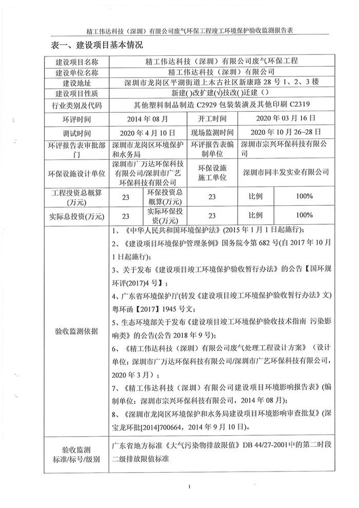 精工伟达科技（深圳）有限公司竣工验收报告表(图3)