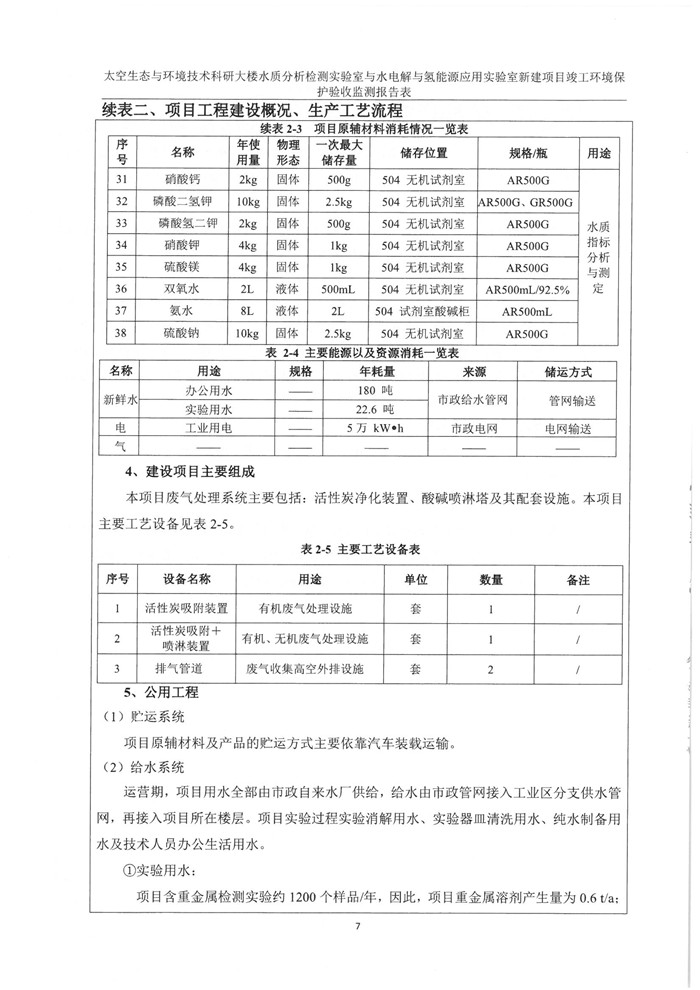 太空实验室新建项目竣工环境保护验收公示(图11)